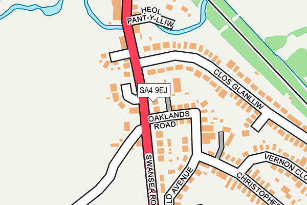 SA4 9EJ map - OS OpenMap – Local (Ordnance Survey)