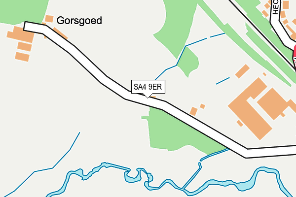 SA4 9ER map - OS OpenMap – Local (Ordnance Survey)