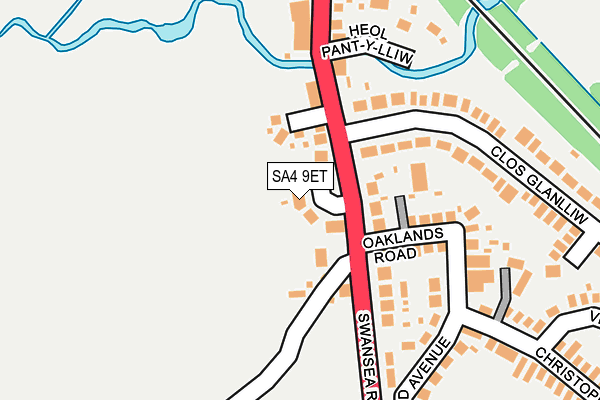 SA4 9ET map - OS OpenMap – Local (Ordnance Survey)