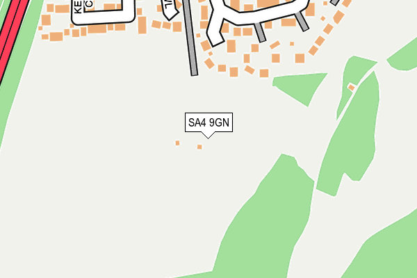 SA4 9GN map - OS OpenMap – Local (Ordnance Survey)