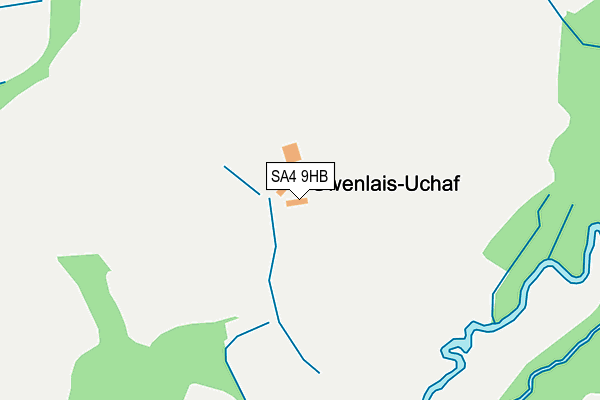 SA4 9HB map - OS OpenMap – Local (Ordnance Survey)