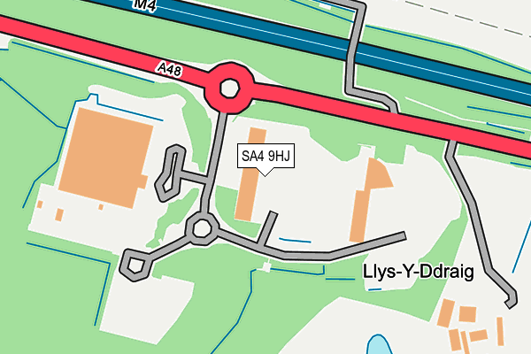 SA4 9HJ map - OS OpenMap – Local (Ordnance Survey)