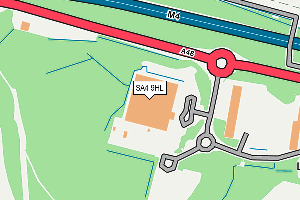 SA4 9HL map - OS OpenMap – Local (Ordnance Survey)
