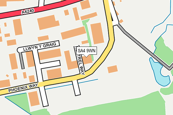 SA4 9WN map - OS OpenMap – Local (Ordnance Survey)