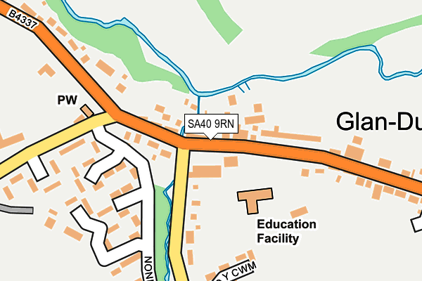 SA40 9RN map - OS OpenMap – Local (Ordnance Survey)