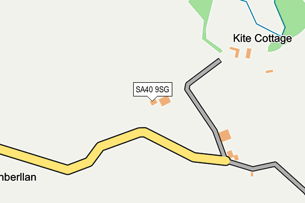 SA40 9SG map - OS OpenMap – Local (Ordnance Survey)