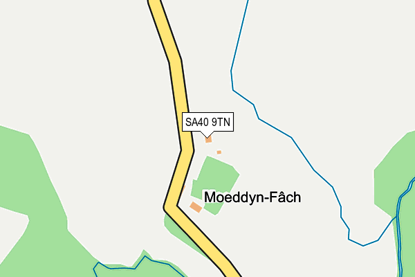SA40 9TN map - OS OpenMap – Local (Ordnance Survey)