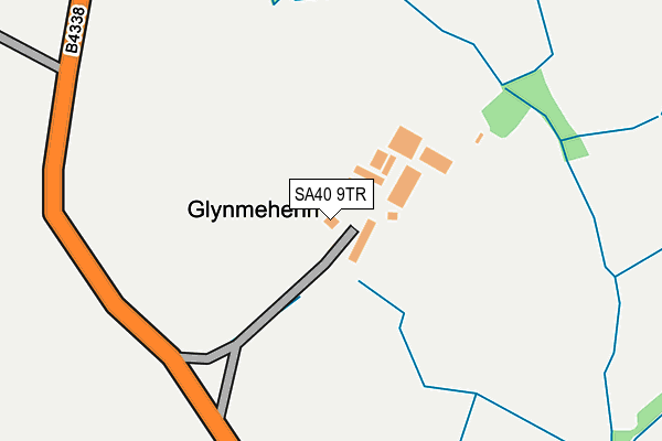 SA40 9TR map - OS OpenMap – Local (Ordnance Survey)