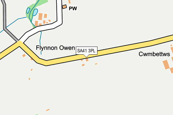 SA41 3PL map - OS OpenMap – Local (Ordnance Survey)