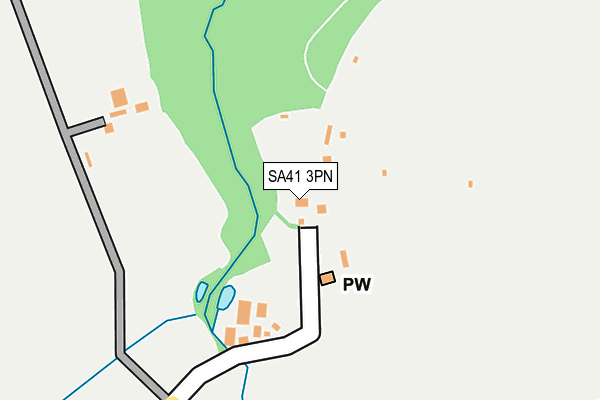 SA41 3PN map - OS OpenMap – Local (Ordnance Survey)