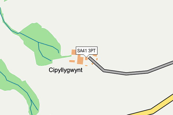 SA41 3PT map - OS OpenMap – Local (Ordnance Survey)