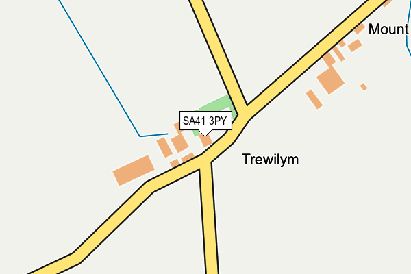 SA41 3PY map - OS OpenMap – Local (Ordnance Survey)
