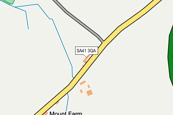 SA41 3QA map - OS OpenMap – Local (Ordnance Survey)