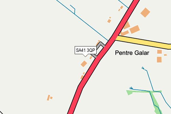 SA41 3QP map - OS OpenMap – Local (Ordnance Survey)
