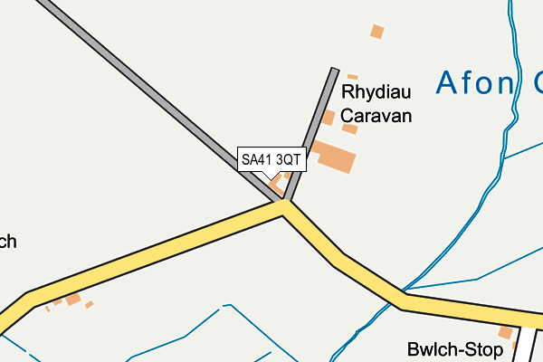 SA41 3QT map - OS OpenMap – Local (Ordnance Survey)