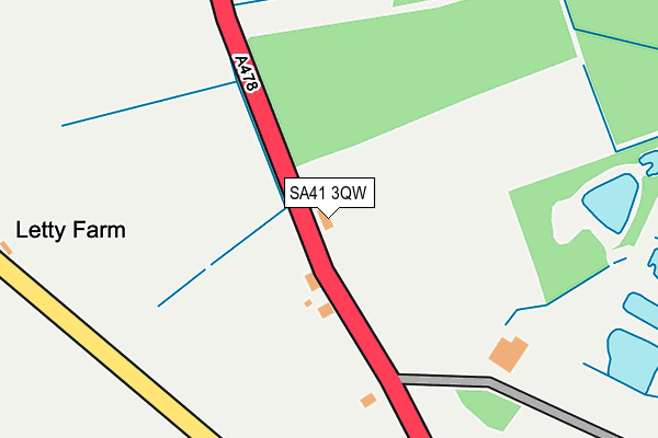 SA41 3QW map - OS OpenMap – Local (Ordnance Survey)
