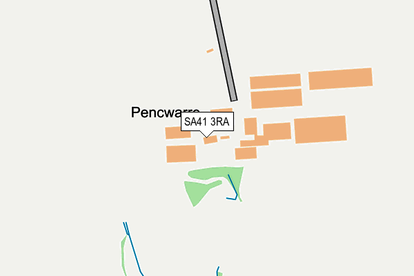 SA41 3RA map - OS OpenMap – Local (Ordnance Survey)