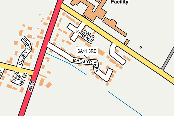 SA41 3RD map - OS OpenMap – Local (Ordnance Survey)