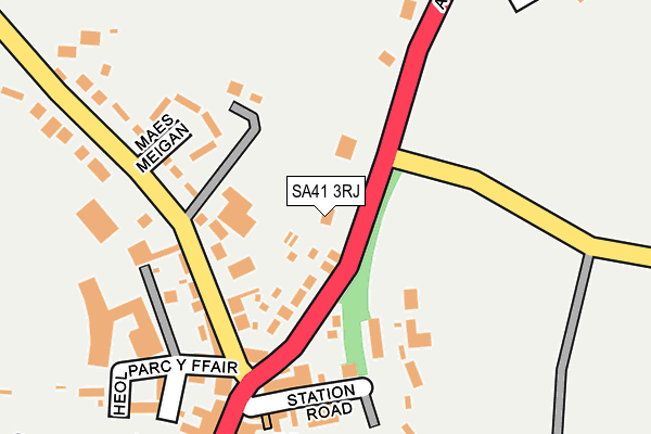 SA41 3RJ map - OS OpenMap – Local (Ordnance Survey)