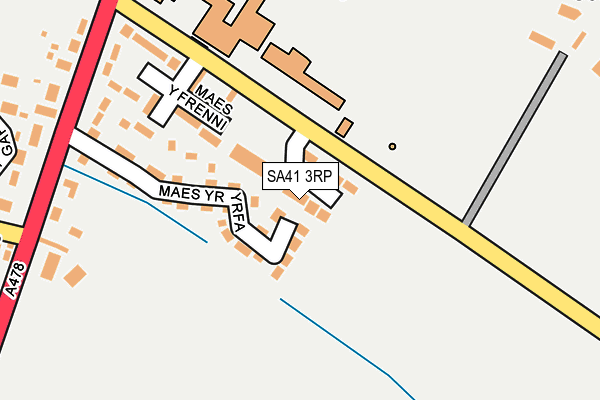 SA41 3RP map - OS OpenMap – Local (Ordnance Survey)