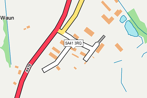 SA41 3RQ map - OS OpenMap – Local (Ordnance Survey)