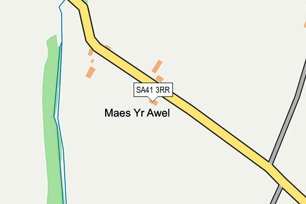 SA41 3RR map - OS OpenMap – Local (Ordnance Survey)