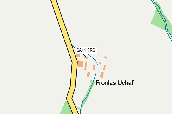 SA41 3RS map - OS OpenMap – Local (Ordnance Survey)