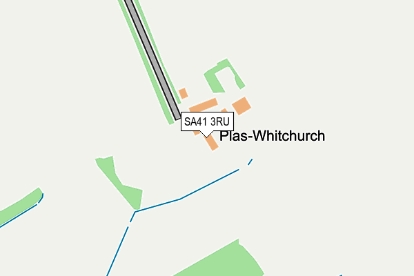 SA41 3RU map - OS OpenMap – Local (Ordnance Survey)