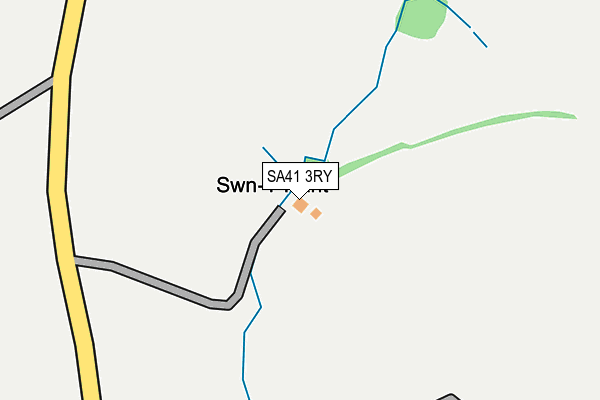 SA41 3RY map - OS OpenMap – Local (Ordnance Survey)