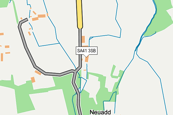 SA41 3SB map - OS OpenMap – Local (Ordnance Survey)