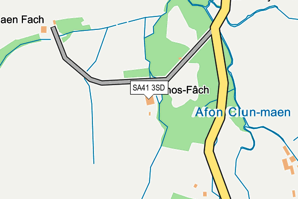 SA41 3SD map - OS OpenMap – Local (Ordnance Survey)