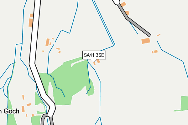 SA41 3SE map - OS OpenMap – Local (Ordnance Survey)