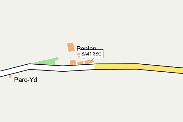 SA41 3SG map - OS OpenMap – Local (Ordnance Survey)