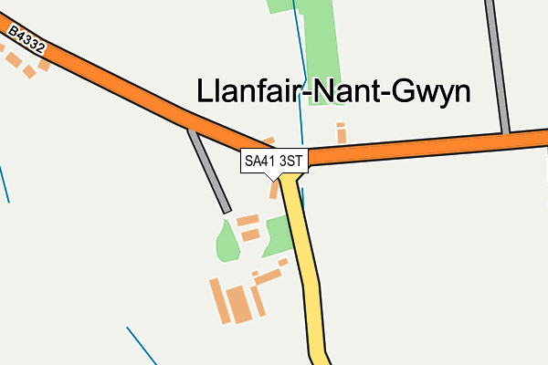 SA41 3ST map - OS OpenMap – Local (Ordnance Survey)