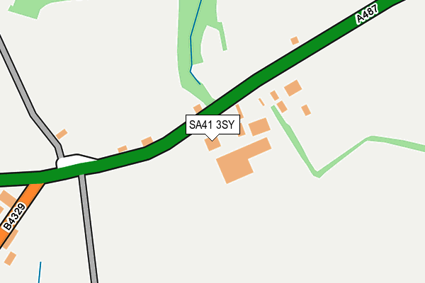 SA41 3SY map - OS OpenMap – Local (Ordnance Survey)