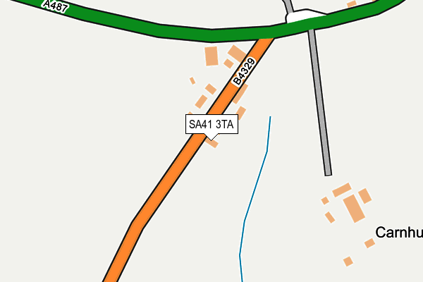 SA41 3TA map - OS OpenMap – Local (Ordnance Survey)