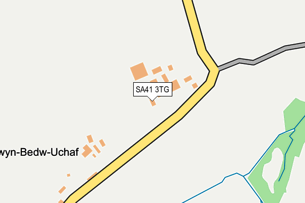 SA41 3TG map - OS OpenMap – Local (Ordnance Survey)