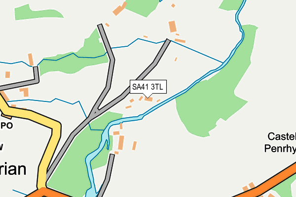 SA41 3TL map - OS OpenMap – Local (Ordnance Survey)