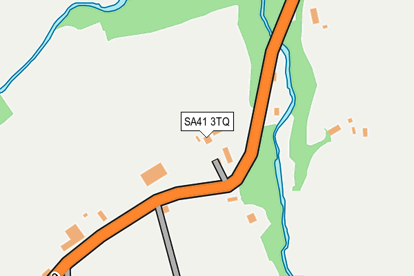 SA41 3TQ map - OS OpenMap – Local (Ordnance Survey)