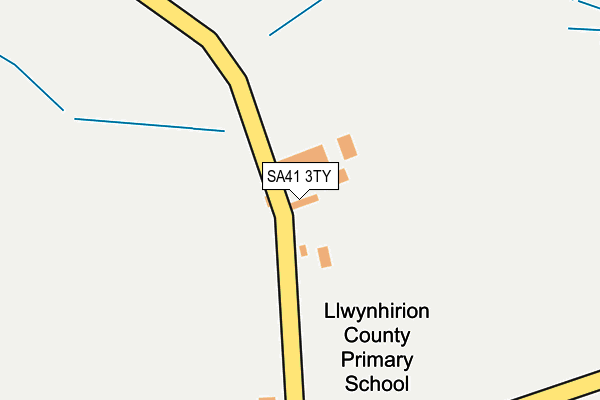 SA41 3TY map - OS OpenMap – Local (Ordnance Survey)