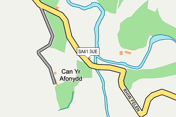 SA41 3UE map - OS OpenMap – Local (Ordnance Survey)