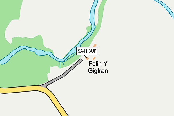 SA41 3UF map - OS OpenMap – Local (Ordnance Survey)