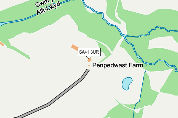 SA41 3UR map - OS OpenMap – Local (Ordnance Survey)