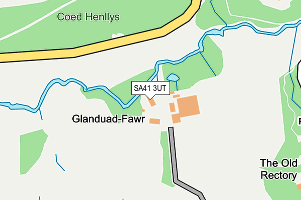 SA41 3UT map - OS OpenMap – Local (Ordnance Survey)