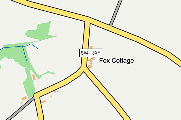 SA41 3XF map - OS OpenMap – Local (Ordnance Survey)
