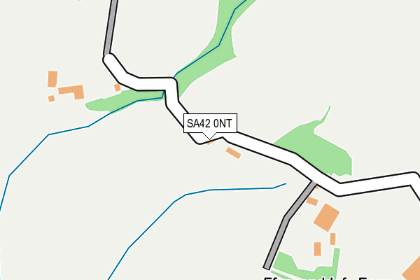 SA42 0NT map - OS OpenMap – Local (Ordnance Survey)