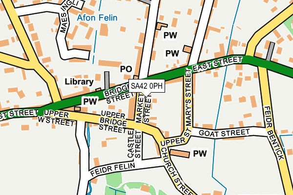 SA42 0PH map - OS OpenMap – Local (Ordnance Survey)