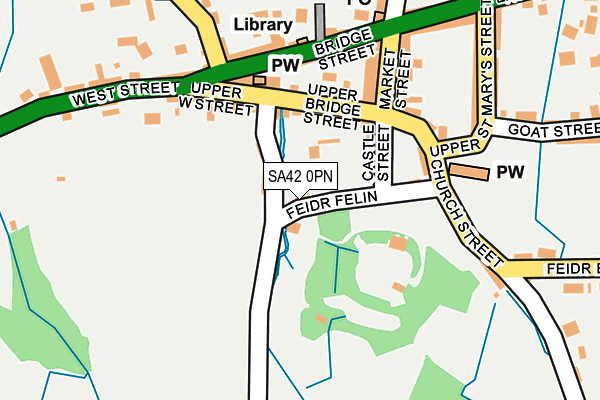SA42 0PN map - OS OpenMap – Local (Ordnance Survey)
