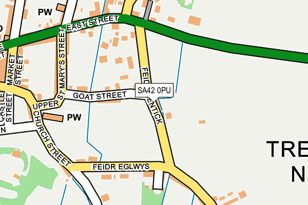 SA42 0PU map - OS OpenMap – Local (Ordnance Survey)