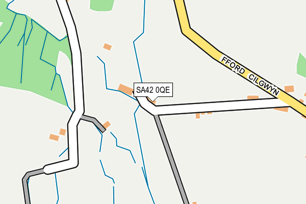 SA42 0QE map - OS OpenMap – Local (Ordnance Survey)